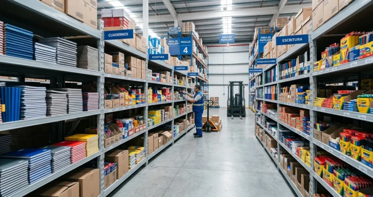 Distribuidores de papelería al por mayoreo en México — Almacén mayorista B2B con útiles escolares y material de oficina