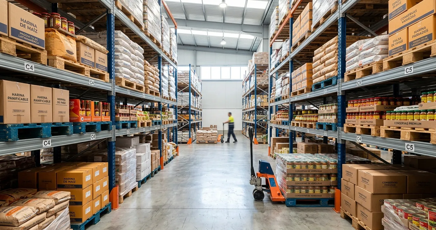 Distribuidor mayorista de productos latinoamericanos en España — Almacén B2B con productos LATAM