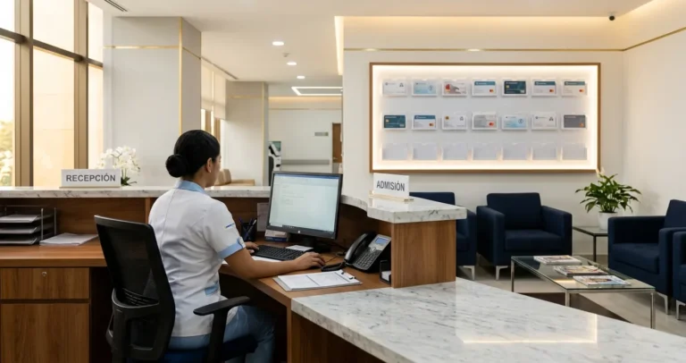 Red de proveedores médicos PALIG Panamá — Recepción de hospital privado afiliado a Pan-American Life