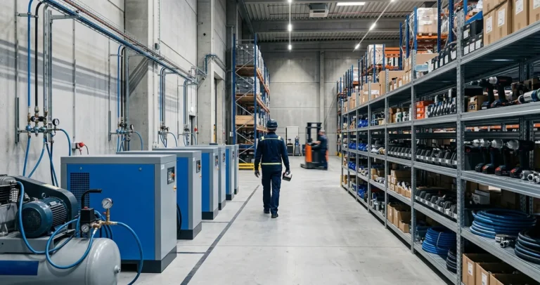 Distribuidores Atlas Copco México — centro de distribución de compresores de aire industriales