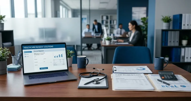 Médico gestionando el pago a proveedores no red de AXA desde el portal en línea